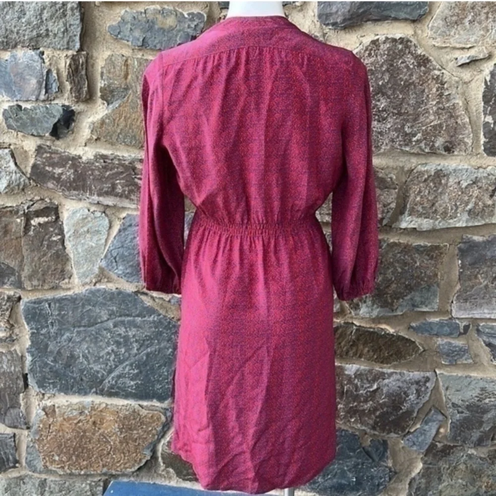 NWOT Tucker The Abigail Party Dress Cobalt Seeds 16mm Silk Crepe Sz S